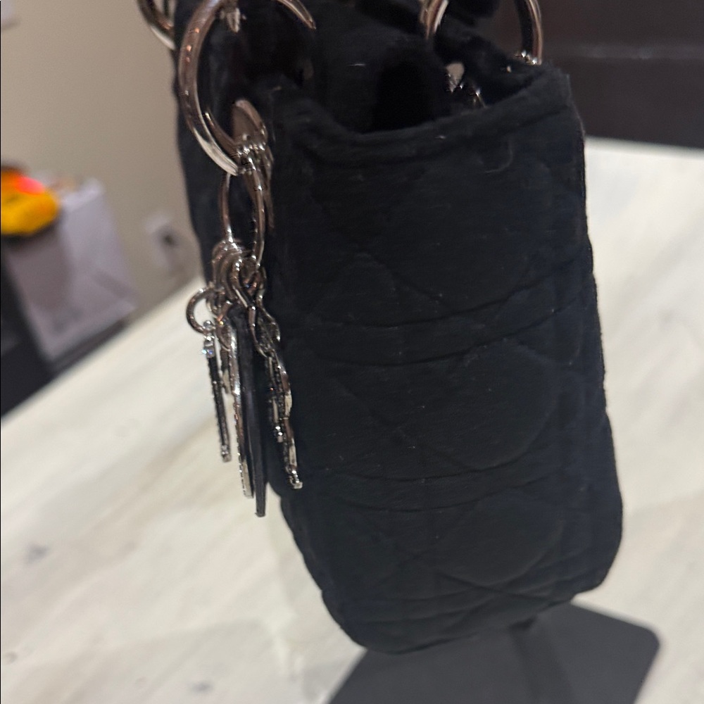 Source Unknown Black Quilted Mini Bag - image 5